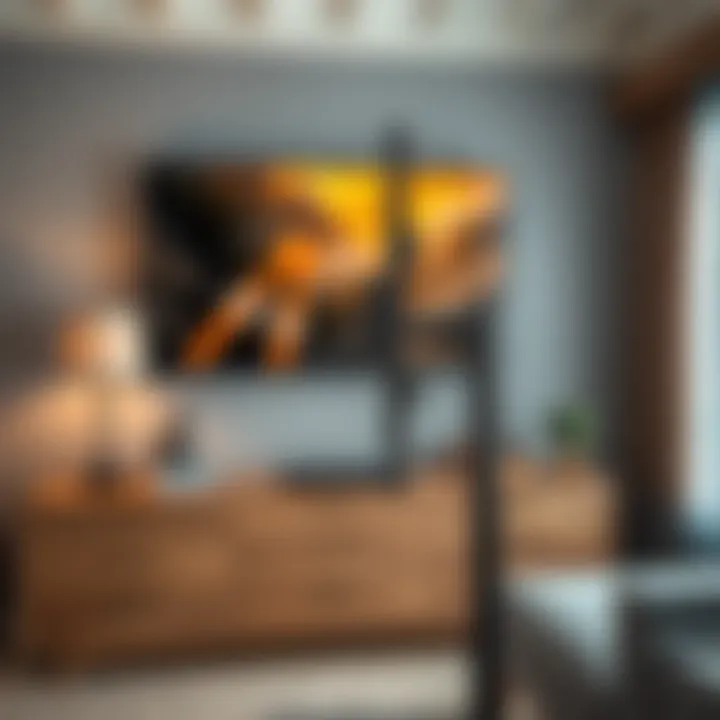 Illustration of installation tools for TV mounts