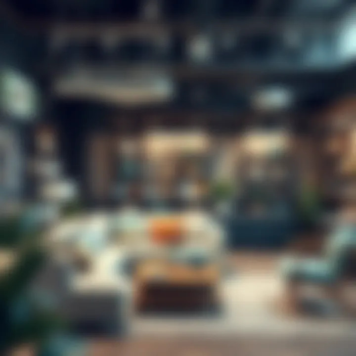 Engaging Shop Layout A well-organized pop up shop layout enhancing customer engagement