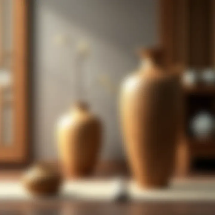 Cultural heritage reflected in a beautifully designed wooden vase