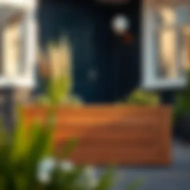 Sturdy Wooden Planter Box Design Sturdy wooden planter box designed for outdoor use