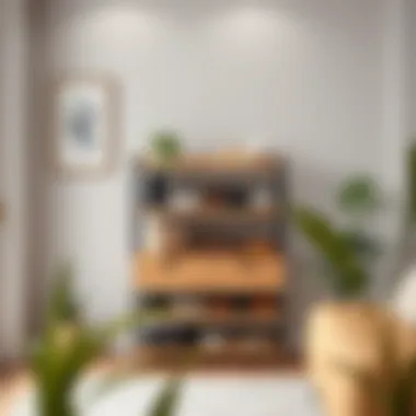 Minimalist Shoe Rack and Home Decor Integration Minimalist shoe rack integrating with home decor