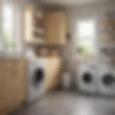 Different materials used in laundry wall cabinets