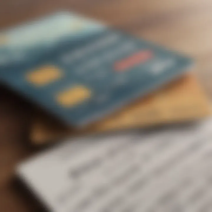 A close-up of a credit card and contract representing financing terms.