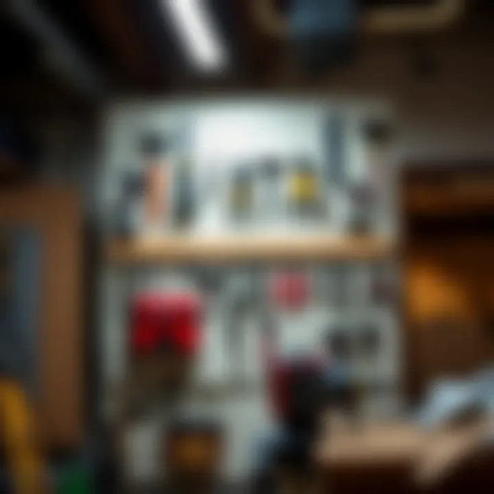 Proper Installation Techniques for Peg Boards Installation of a peg board tool rack on a workshop wall