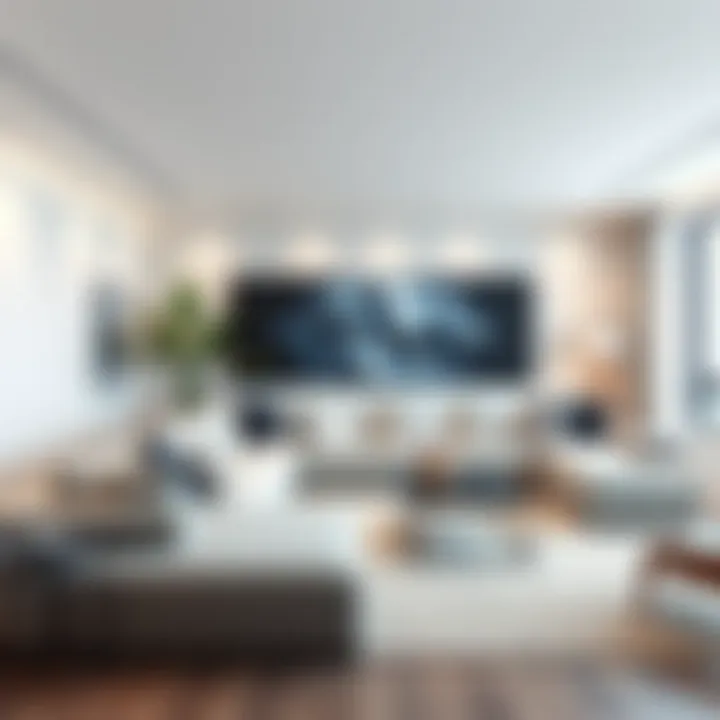 Elegant 96-inch sectional sofa in a chic modern living room