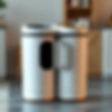 Eco-friendly double waste bin made from recycled materials