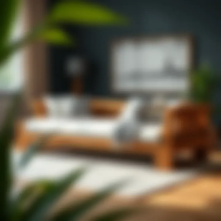 Stylish Wood Daybed Design Elegant wood daybed with plush cushions