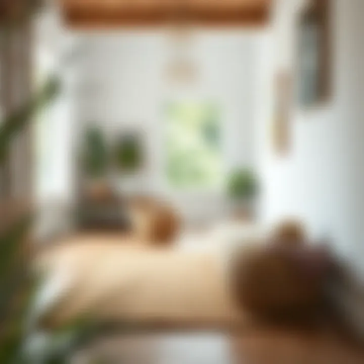 Natural fiber entryway mat showcasing eco-friendly materials