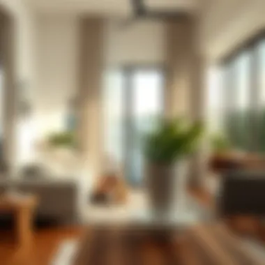 Minimalist Living Room Aesthetic Trendy minimalist living room featuring an 8-inch pot with saucer