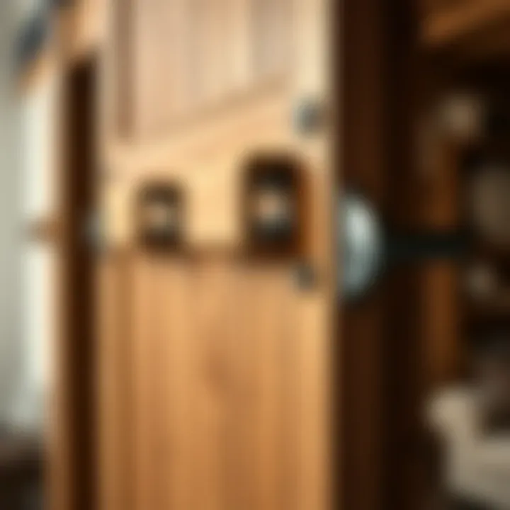 Close-Up of Barn Door Hardware Showcasing Craftsmanship Close-up of barn door hardware showcasing craftsmanship