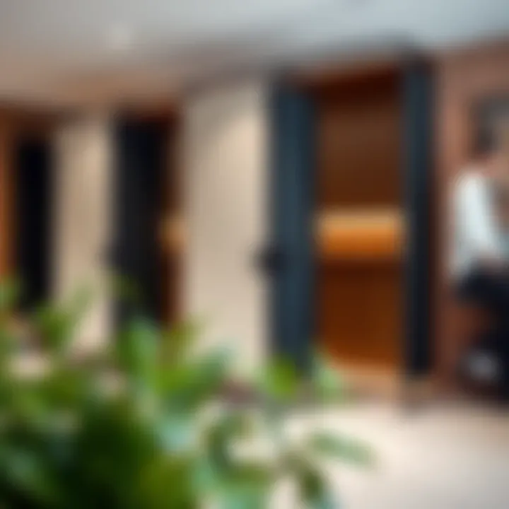 Applications in Retail Settings Portable changing room dividers in a retail environment