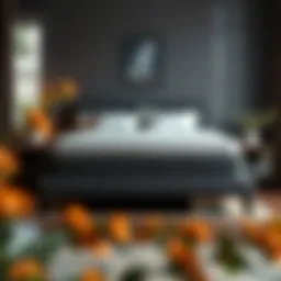 Cozy bedroom showcasing a twin XL bed with a memory foam topper