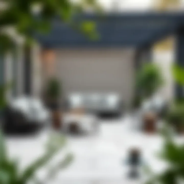 Modern Patio Seating Design Elegant patio seating arrangement showcasing modern design