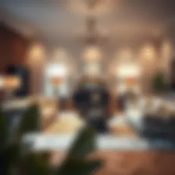 Elegant living room with stylish furniture