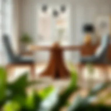 Visual representation of different round dining table sizes for various dining spaces