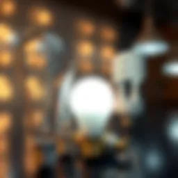 Comparison of different types of 60-watt bulbs including incandescent, LED, and CFL.