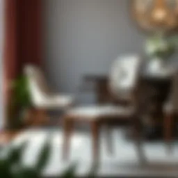 Elegant dining chair showcasing a sophisticated design