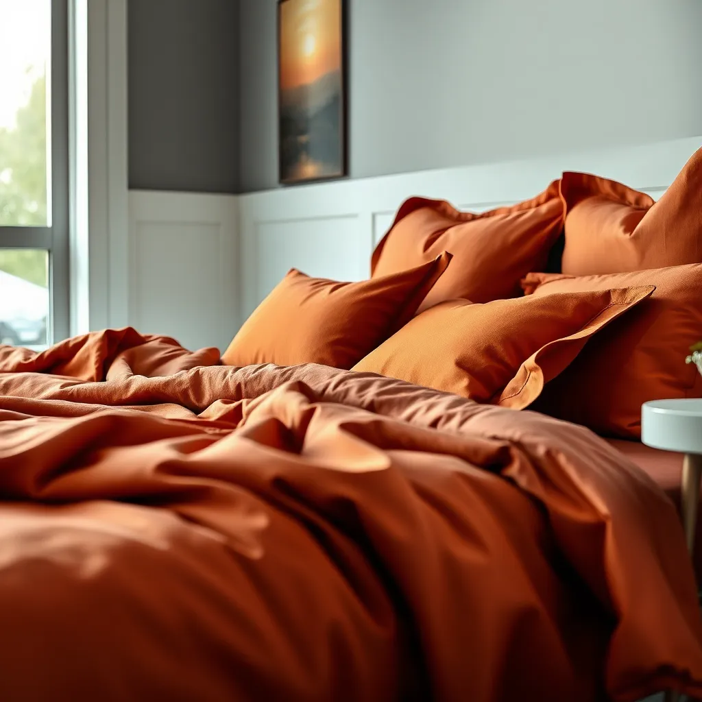 Exploring the Elegance of Rust Duvet Cover Sets in Design
